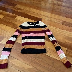 ribbed striped shirt